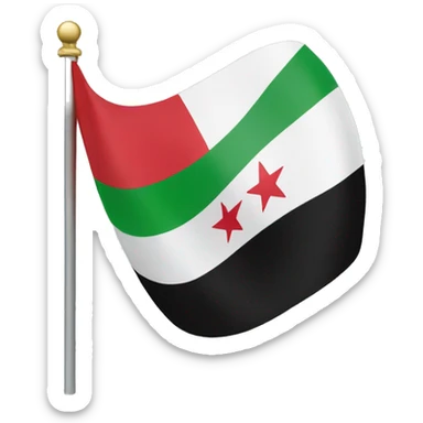 New Syrian Flag  sticker