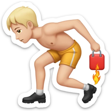 dragging yourbutt sticker