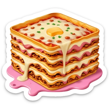 pink slop spam meat dripping lasagna  sticker