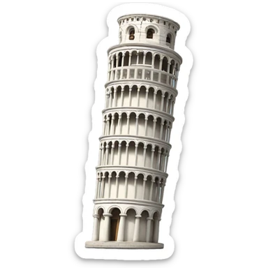 Leaning tower of Pisa sticker