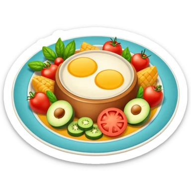 Cooking food sticker