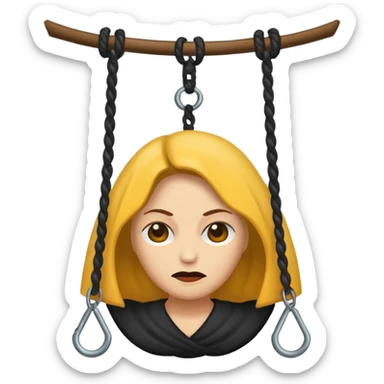 Dead hangwoman sticker