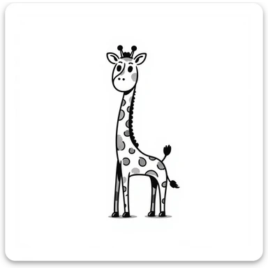 Giraffe sticker
