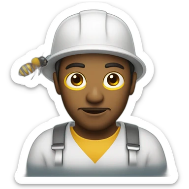 programmer not shower stinking with bees sticker