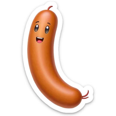 Make a sausage emoji sticker