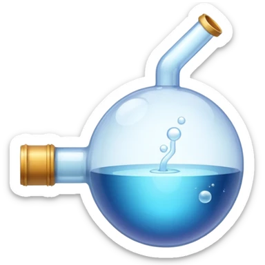 Bubble pipe made of quartz sticker