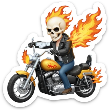 Make ghost rider sticker