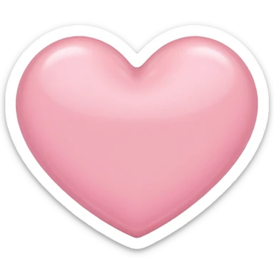 Corazón rosado claro sticker