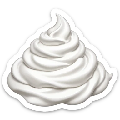 whip cream sticker
