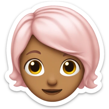 Light pink hear with cat sticker