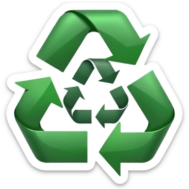 CIRCULO COM SETASSIMBOLO DE RECICLEAGEM REDONDO sticker