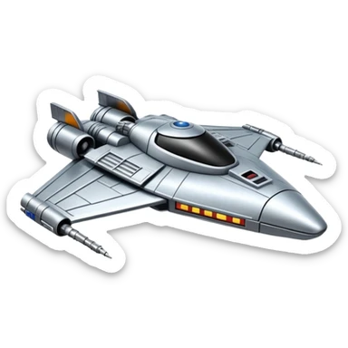 a star wars space ship sticker
