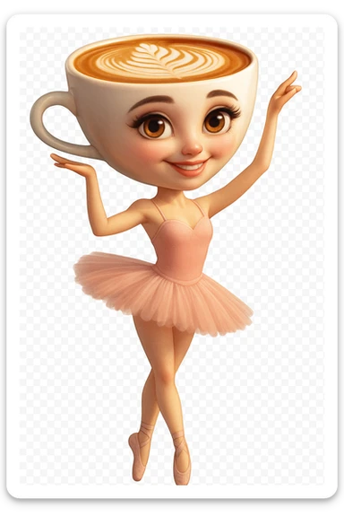 and make her stand straight Extract the character from the background, including the clothes and accessories they are wearing, and place on a transparent background. Keep the original style and appearance exactly the same. and separately give me the picture

 sticker