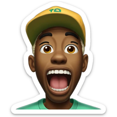 tyler the creator cringing sticker