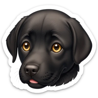 Labrador  negro adulto sticker