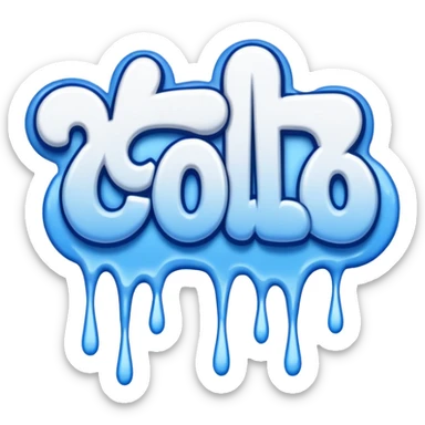 the word COLD in graffiti sticker