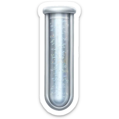 test tube wrapped with aluminum foil  sticker