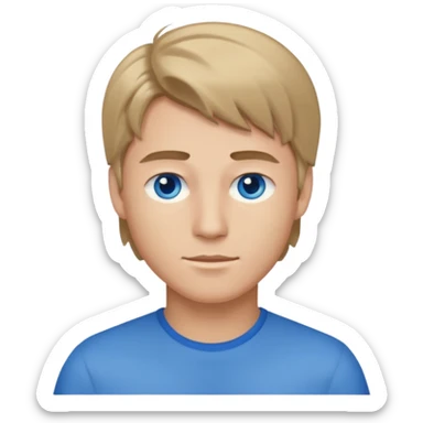 male darkblond sticker