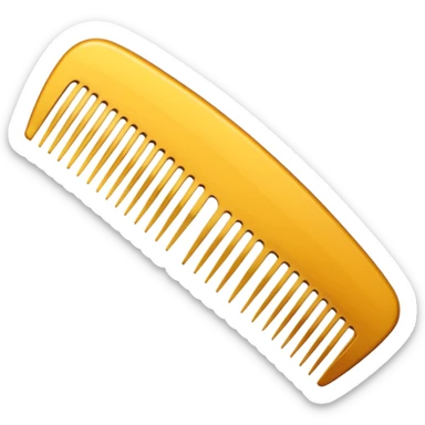 narrow hair comb sticker