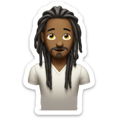 Dreadhead shrugging shoulders sticker