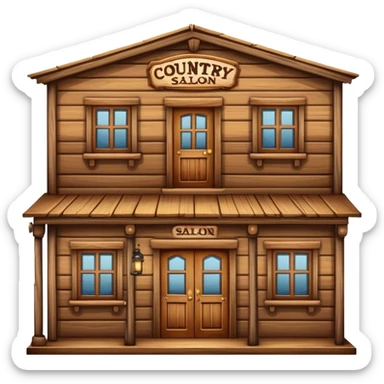 Country saloon sticker