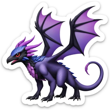 Salandit-Absol-Noibat-Noivern-Hybrid (Full body) sticker