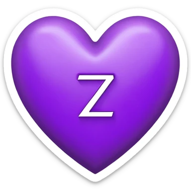 “Z” letter inside a Purple Heart sticker