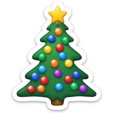 gay christmas tree sticker