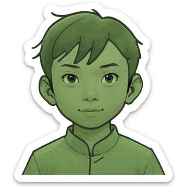 Chinese boy sticker
