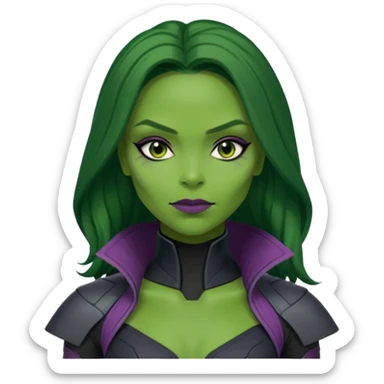 gamora from Guardians of the Galaxy movie sticker