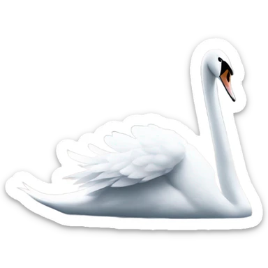Swan sticker