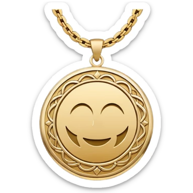 hippie logo necklace sticker