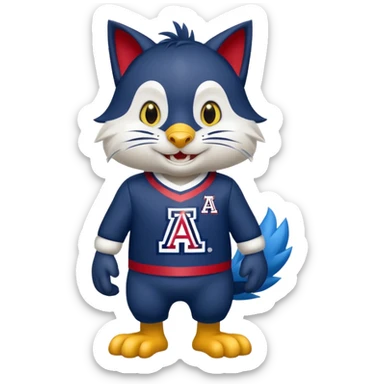 Arizona Wildcats mascot Wilber sticker