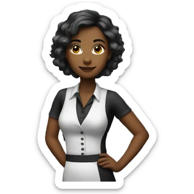 girl bartender sticker