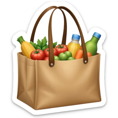groceries in a bag sticker