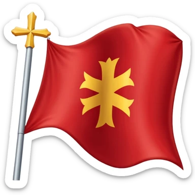 Bandera cruz de borgoña del imperio español sticker