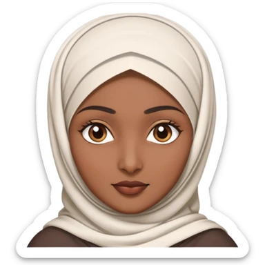 Indian with hijab sticker
