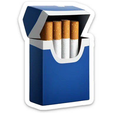 dark blue pack of cigarettes sticker