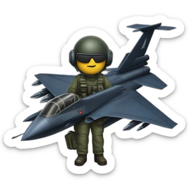 Delta Force CAG operator transforming into Lockheed Martin missile sticker
