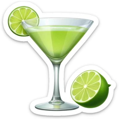 lime martini sticker