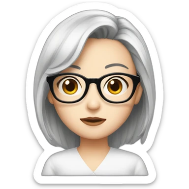 Bingbing fan with glasses sticker