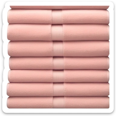 Light pink stacked towels sticker