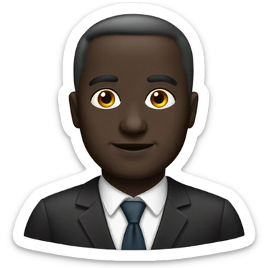 turkish lawyer, dark skin sticker