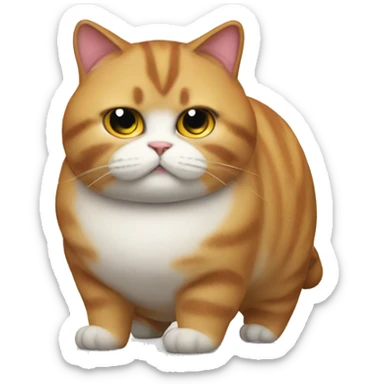 fat ass cat sticker