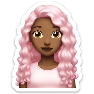 Aesthetic light pink sticker