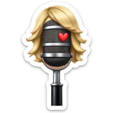 A microphone emoji with Taylor Swift’s signature style. sticker