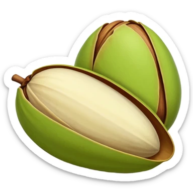 raw pistachio reverse colours sticker