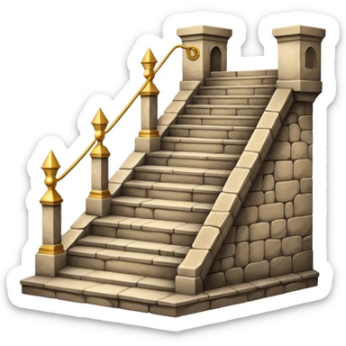 the royal castle stairs sticker
