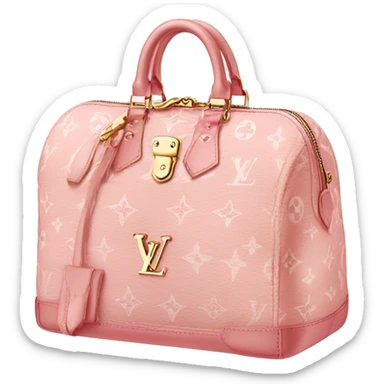 Light pink Louis Vuitton bag sticker