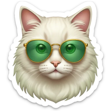 Cat with sunglasses sticker